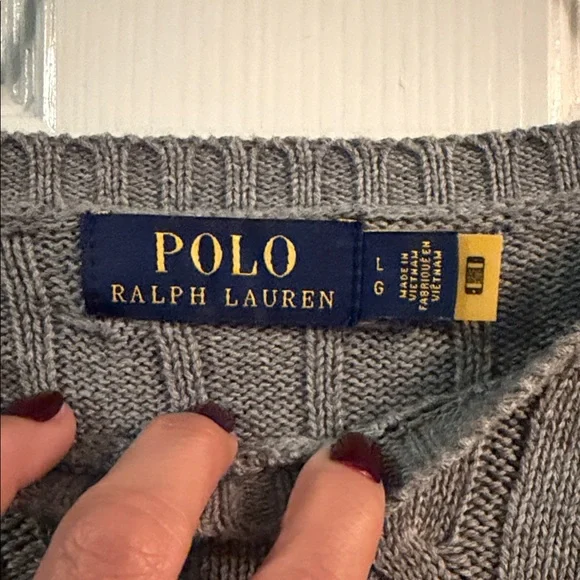 Polo by Ralph Lauren Charcoal Crewneck Sweater - Picture 2 of 3